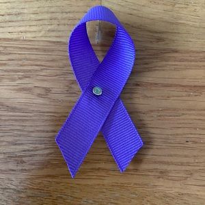 New Purple Awareness Ribbon Pin